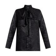 Versace Nero Informell Skjorta Black, Dam