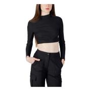 Calvin Klein Jeans Långärmad svart T-shirt för kvinnor Black, Dam