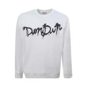 Dondup Vit Sweatshirt med Logotryck White, Herr