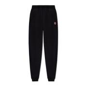 Maison Kitsuné Sweatpants med logotyp Black, Dam