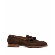 John Lobb Mörkbruna Mockasinskor i Suede Brown, Herr