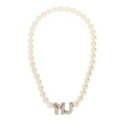 Marc Jacobs Halsband med logotyp White, Dam