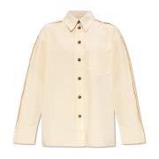 Victoria Beckham Oversize skjorta Beige, Dam