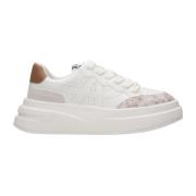 ASH Läder Mocka Sneakers med Logo White, Dam