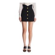 Balmain Vid dubbel crepe tulpankjol Black, Dam