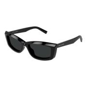 Saint Laurent Svarta solglasögon, mångsidig stil, originaltillbehör Bl...