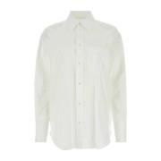 JW Anderson Vit poplin skjorta White, Dam