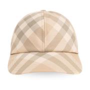 Burberry Baseballkeps med logotyp Beige, Herr