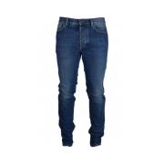 Givenchy Slim-Fit Blå Bomulls Jeans Blue, Herr