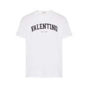 Valentino Herr College Logo T-Shirt White, Herr