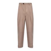 AllSaints Tallis plisserade byxor Brown, Herr