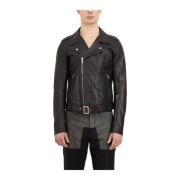 Rick Owens Luke Stooges Skinnjacka Black, Herr