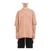 Rick Owens Cotton Jumbo T-Shirt Pink, Herr