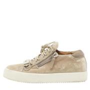 Giuseppe Zanotti Pre-owned Pre-owned Sammet sneakers Beige, Dam