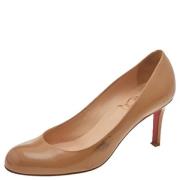 Christian Louboutin Pre-owned Pre-owned Laeder klackskor Beige, Dam