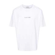 Lanvin Broderad Regular T-shirt White, Herr