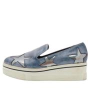 Stella McCartney Pre-owned Pre-owned Tyg sneakers Blue, Dam