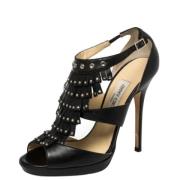 Jimmy Choo Pre-owned Pre-owned Laeder sandaler Black, Dam