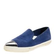 Miu Miu Pre-owned Pre-owned Mocka sneakers Blue, Dam