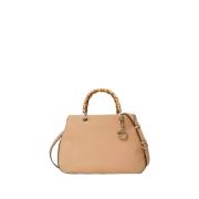 Twinset Florence Shopper Väska med Bambuhandtag Beige, Dam