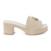 Guess Cinzia Mocka Klackskor Beige, Dam