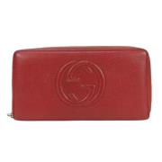 Gucci Vintage Pre-owned Laeder plnbcker Red, Dam