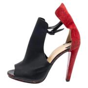 Christian Louboutin Pre-owned Pre-owned Laeder stvlar Black, Dam