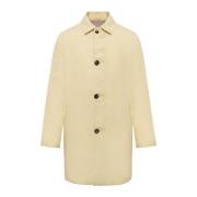 Kiton Vändbar trenchcoat i linne Yellow, Herr