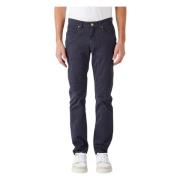 Jeckerson Slim Fit Byxa med 5 Fickor Blue, Herr