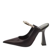 Versace Pre-owned Pre-owned Satin mules Black, Dam