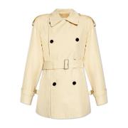 Burberry Kort trenchcoat Beige, Dam