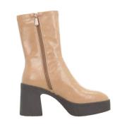 Noa Harmon Heeled Boots Beige, Dam