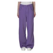Hinnominate Oversize Jeans - Stiliga och Bekväma Purple, Dam