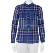 Burberry Vintage Pre-owned Bomull toppar Blue, Dam