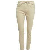 Burberry Vintage Pre-owned Denim jeans Beige, Dam