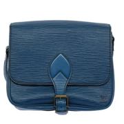 Louis Vuitton Vintage Pre-owned Laeder axelremsvskor Blue, Dam