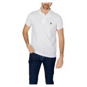 U.s. Polo Assn. Kortärmad Polo Tröja White, Herr