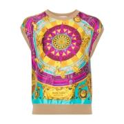 Moschino Horoskop Print Sweaters Multicolor, Dam