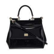 Dolce & Gabbana Läder Sicily Väska Black, Dam