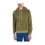 Harmony Casual Terry Cloth Hoodie Green, Herr