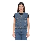 Calvin Klein Jeans Tighta denimtröjor Blue, Dam