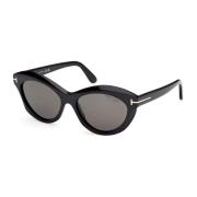 Tom Ford Klassiska solglasögon med tillbehör Black, Dam