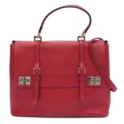 Prada Vintage Pre-owned Laeder totevskor Red, Dam