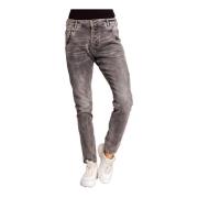 Zhrill Boyfriend Jeans AMY Grey Gray, Dam