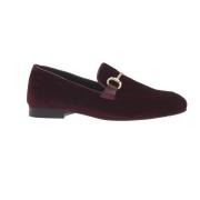 Poesie Veneziane Bordeaux Loafer i sammet Red, Dam