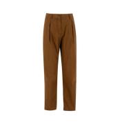 Aspesi Straight Trousers Brown, Dam