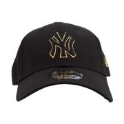 New Era Metallic Outline 9Forty Cap Black, Herr