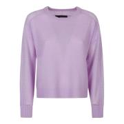 360Cashmere Orkidé Rund Hals Tröja Purple, Dam