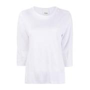 Allude Båtringad 3/4 Ärm Top White, Dam