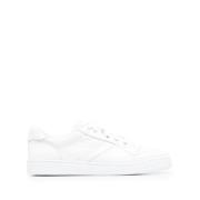 Doucal's Premium Läder Låga Sneakers för Män White, Herr